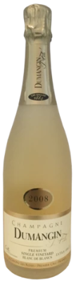 2008 Champagne 1er Cru Blanc de Blanc Extra Brut Single Vineyard, Champagne J. Dumangin
