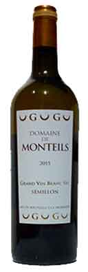 2016 Bordeaux White, Domaine de Monteils
