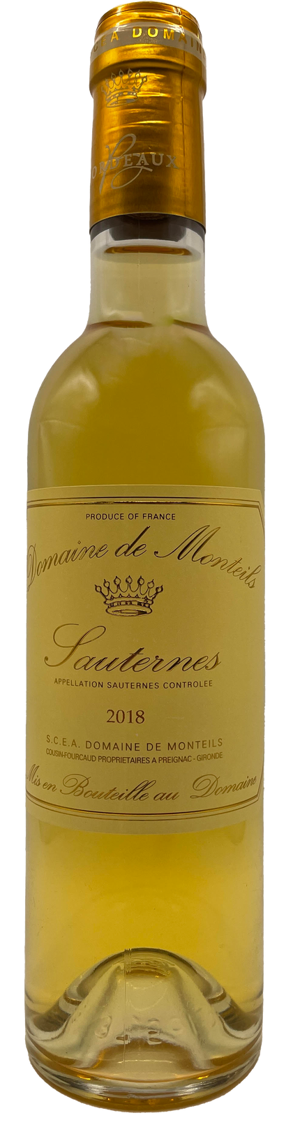 8 Sauternes Cuvee Classique, Domaine de Monteils 375ml